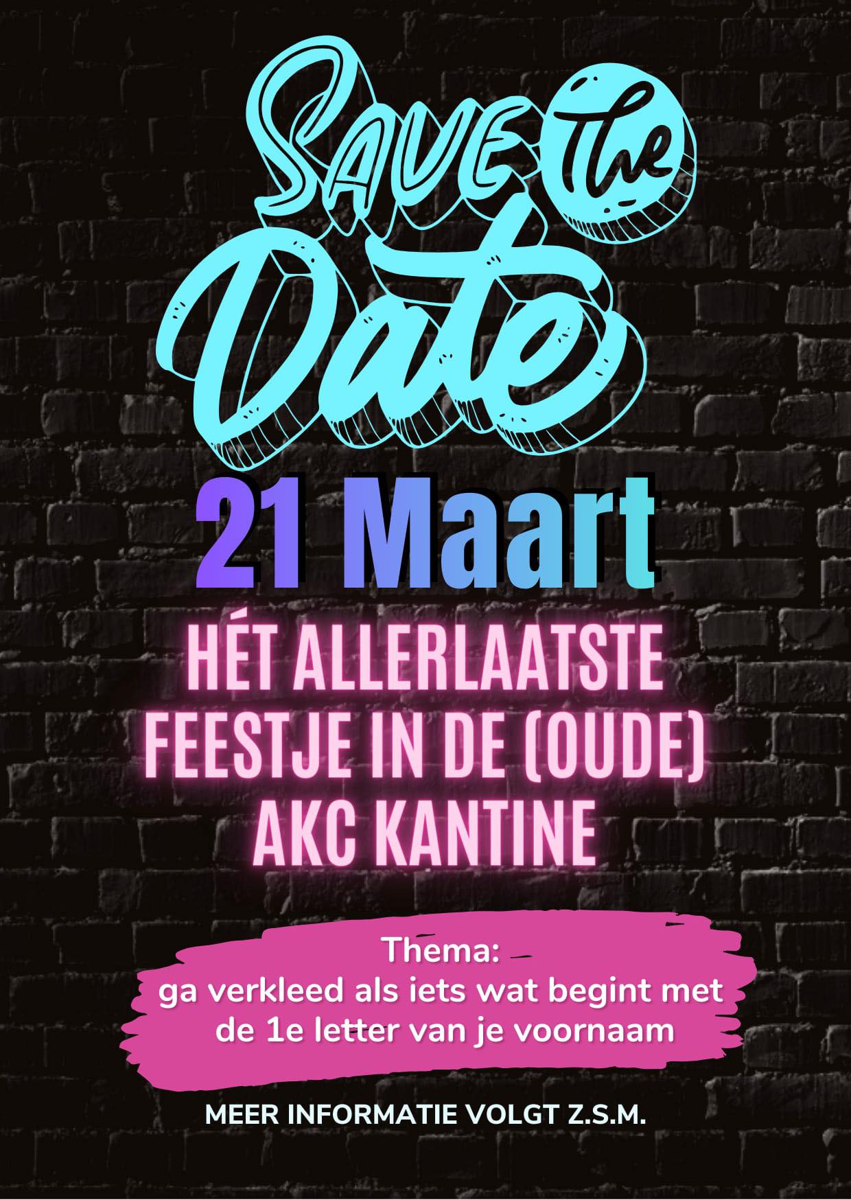 save the date feestavond 2026
